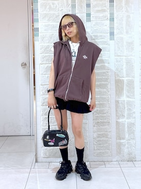 吉井紗彩さん（レディース・155cm）の夏コーディネート