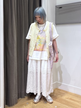 「ROSE BUD（ローズバッド）のアイテム（トップス）」を使った、SAAYAさん（レディース・155cm）の春コーディネート