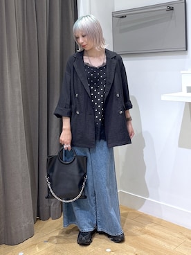 「ROSE BUD（ローズバッド）のアイテム」を使った、SAAYAさん（レディース・155cm）の夏コーディネート