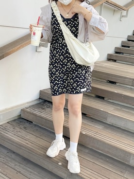 「GRL」｜「アイテム（メッセンジャーバッグ）」を使った、momoさん（レディース・160cm）の夏コーディネート