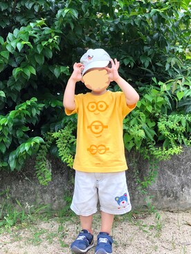 「MIKI HOUSE（ミキハウス）のアイテム（パンツ）」を使った、chiroruさん（キッズ・90cm）の夏コーディネート
