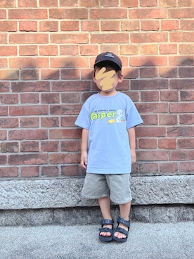 「Daddy Oh Daddy（ダディーオーダディー）のアイテム（パンツ）」を使った、chiroruさん（キッズ・90cm）の秋コーディネート