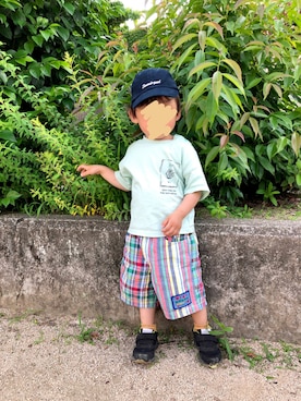「MIKI HOUSE（ミキハウス）のアイテム（パンツ）」を使った、chiroruさん（キッズ・90cm）の夏コーディネート