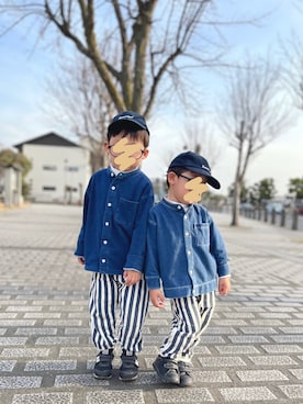 「Si・Shu・Non（シシュノン）のアイテム」を使った、chiroruさん（キッズ・100cm）の春コーディネート