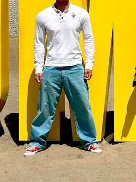 「EDWIN（エドウィン）のアイテム」を使った、ぞんさん（メンズ・183cm）の春コーディネート