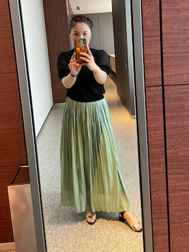 「Perle Peche（ペルルペッシュ）のアイテム」を使った、kurikohさん（レディース・156cm）の夏コーディネート