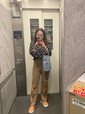 「MARC JACOBS（マークジェイコブス）のアイテム（トップス）」を使った、kurikohさん（レディース・156cm）の秋コーディネート