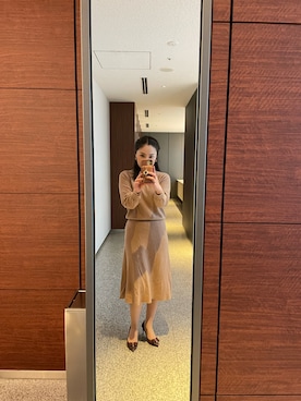 「amaca（アマカ）のアイテム」を使った、kurikohさん（レディース・156cm）の冬コーディネート