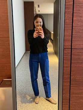 「JOHN SMEDLEY（ジョンスメドレー）のアイテム」を使った、kurikohさん（レディース・156cm）の秋コーディネート