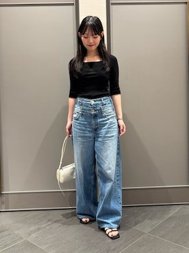 「upperhights（アッパーハイツ）のアイテム」を使った、nanamiさん（レディース・158cm）の夏コーディネート