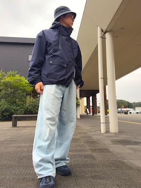 「アイテム（マウンテンパーカー）」を使った、ふくたさん（メンズ・169cm）の秋コーディネート