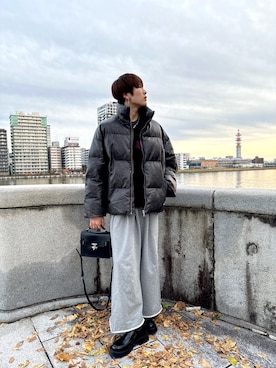 「アイテム（ピアス（両耳用））」を使った、Gaisuさん（メンズ・175cm）の秋コーディネート