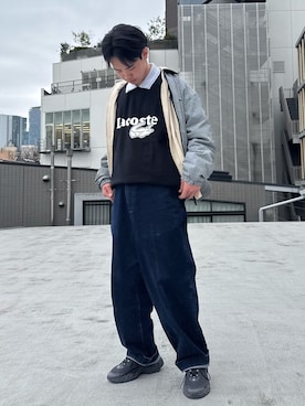 「LACOSTE（ラコステ）のアイテム」を使った、sakata2さん（メンズ・172cm）の春コーディネート
