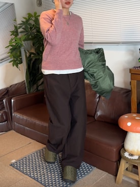 「アイテム（スリッポン）」を使った、maiさん（レディース・167cm）の冬コーディネート