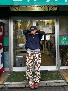 「ニット/セーター」｜「アイテム（帽子）」を使った、maiさん（レディース・167cm）の秋コーディネート