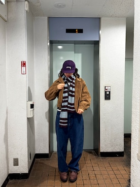 「SANSeLF（サンセルフ）のアイテム」を使った、maiさん（レディース・167cm）の冬コーディネート