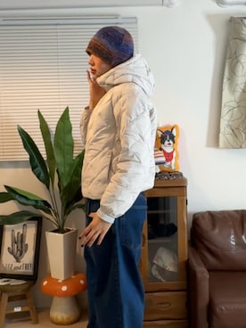 「BEAMS（ビームス）のアイテム（ニットキャップ/ビーニー）」を使った、s_mai57さん（レディース・167cm）の秋コーディネート