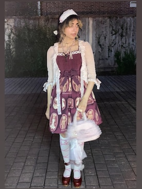 「アイテム（カチューシャ）」を使った、naanさん（レディース・168cm）の秋コーディネート