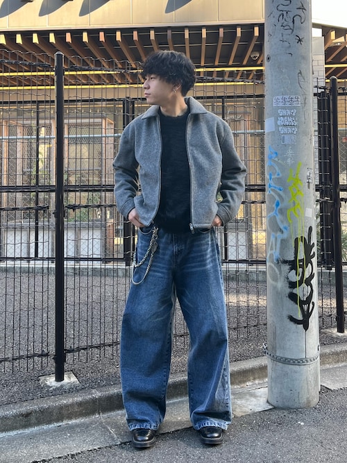 セール】CROPPED DOUBLE ZIP-UP SHAGGY BLOUSON / クロップドダブル