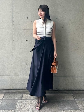 「FRAY I.D（フレイアイディー）のアイテム（バッグ）」を使った、FRAY I.Dさん（レディース・161cm）の春コーディネート