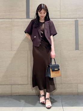 「FRAY I.D（フレイアイディー）のアイテム」を使った、FRAY I.Dさん（レディース・160cm）の夏コーディネート