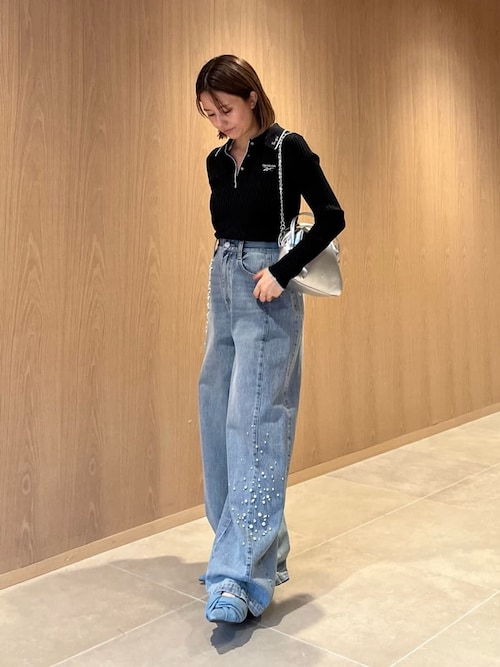 FRAY I.D コラボ THE TIBBYデニムパンツ FRAY I.D コラボ THE TIBBYデニムパンツ