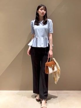 「FRAY I.D（フレイアイディー）のアイテム（トップス）」を使った、FRAY I.Dさん（レディース・163cm）の春コーディネート