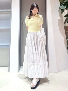 「FRAY I.D（フレイアイディー）のアイテム」を使った、FRAY I.Dさん（レディース・158cm）の夏コーディネート