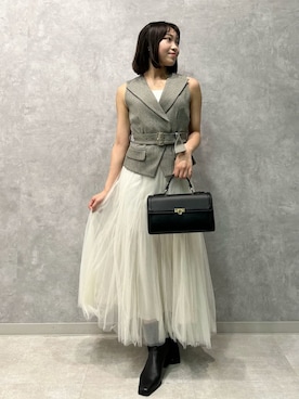 「ツイード」｜FRAY I.Dさん（レディース・159cm）の秋コーディネート
