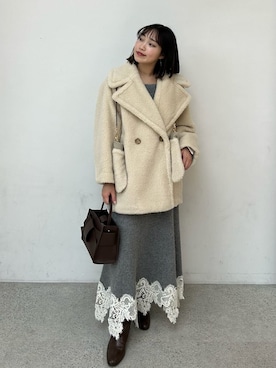 「アイテム（手袋）」を使った、FRAY I.Dさん（レディース・159cm）の秋コーディネート