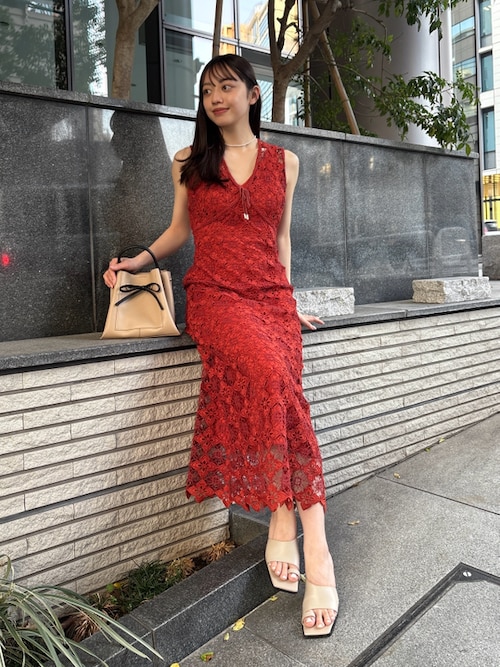 FRAY I.D ケミカルコードレースワンピース 美品♡FRAY I.D ケミカルコードレースワンピース