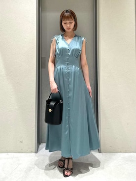 「FRAY I.D（フレイアイディー）のアイテム（ワンピース/ドレス）」を使った、FRAY I.Dさん（レディース・157cm）の夏コーディネート
