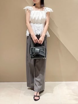 「ストレートパンツ」｜FRAY I.Dさん（レディース・165cm）の夏コーディネート