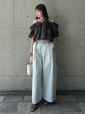 「FRAY I.D（フレイアイディー）のアイテム（トップス）」を使った、FRAY I.Dさん（レディース・161cm）の春コーディネート