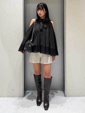 「ツイード」｜FRAY I.Dさん（レディース・156cm）の秋コーディネート