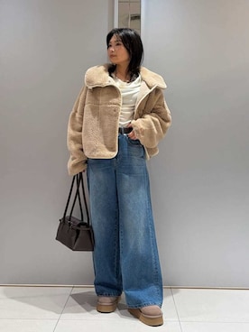 「FRAY I.D（フレイアイディー）のアイテム（パンツ）」を使った、FRAY I.Dさん（レディース・152cm）の秋コーディネート