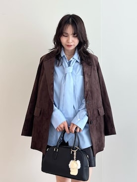 「アイテム（キーケース/キーアクセサリー）」を使った、FRAY I.Dさん（レディース・159cm）の秋コーディネート