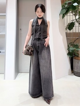 「FRAY I.D（フレイアイディー）のアイテム」を使った、FRAY I.Dさん（レディース・154cm）の夏コーディネート