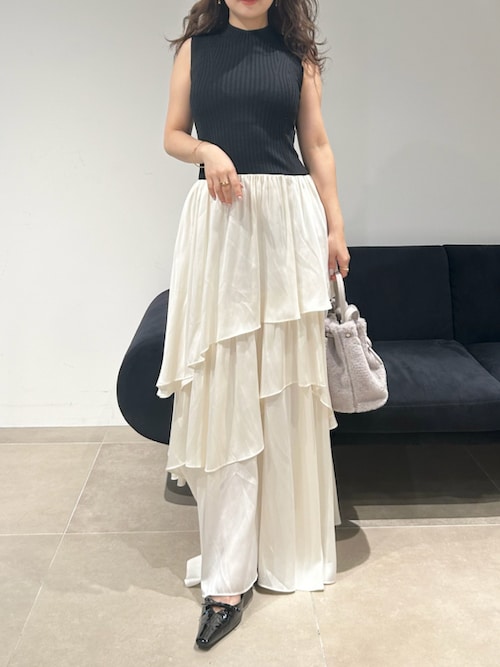 FRAY I.D アシメティアードスカートコンビニットワンピース FRAY I.D