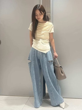 「FRAY I.D（フレイアイディー）のアイテム」を使った、FRAY I.Dさん（レディース・155cm）の夏コーディネート