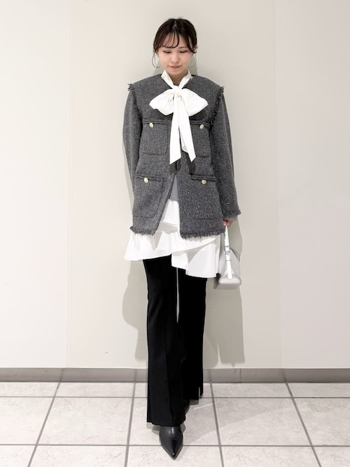 セール】リボンタイコンビニットチュニック（ワンピース）｜FRAY I.D