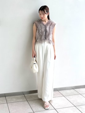 「イエベ」｜「アイテム（シューズ）」を使った、FRAY I.Dさん（レディース・158cm）の夏コーディネート