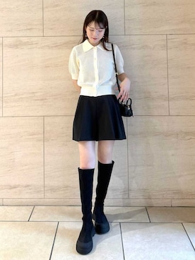 「イエベ」｜「アイテム（ブーツ）」を使った、FRAY I.Dさん（レディース・158cm）の春コーディネート
