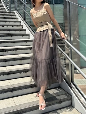 「コラボレーションアイテム」｜FRAY I.Dさん（レディース・161cm）の夏コーディネート