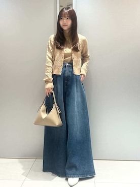 「FRAY I.D（フレイアイディー）のアイテム（パンツ）」を使った、FRAY I.Dさん（レディース・155cm）の秋コーディネート