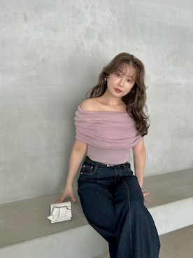 「アイテム（シュシュ）」を使った、FRAY I.Dさん（レディース・150cm）の秋コーディネート