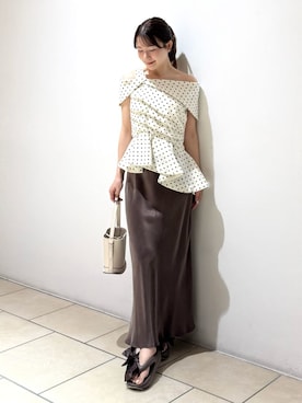 「FRAY I.D（フレイアイディー）のアイテム（トップス）」を使った、FRAY I.Dさん（レディース・158cm）の春コーディネート