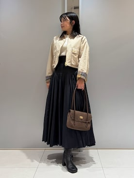 「FRAY I.D（フレイアイディー）のアイテム（ジャケット/アウター）」を使った、FRAY I.Dさん（レディース・152cm）の秋コーディネート