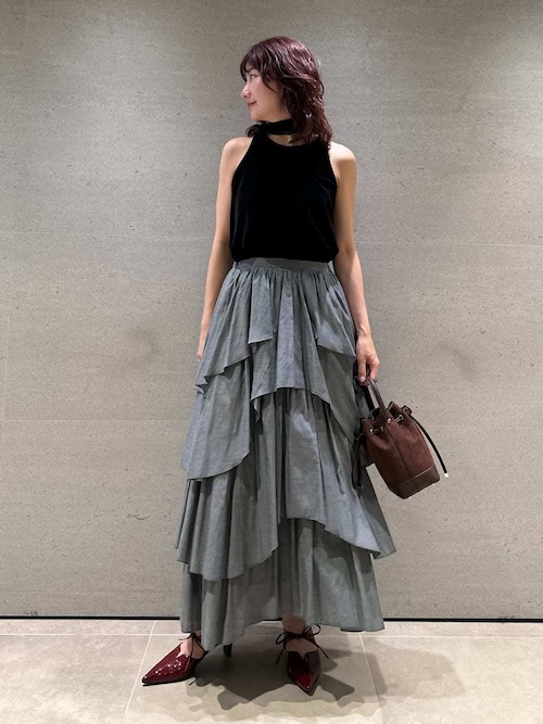 FRAY.ID シアーティアードスカート 新品タグ付き FRAY I.D（フレイ・アイディー） スカート シアーティアードスカート