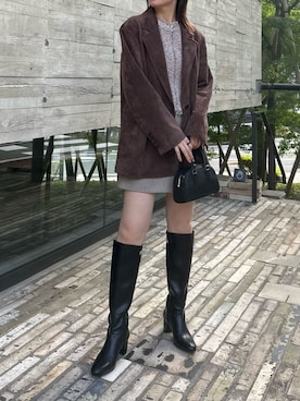 「アイテム（ブーツ）」を使った、FRAY I.Dさん（レディース・165cm）の夏コーディネート